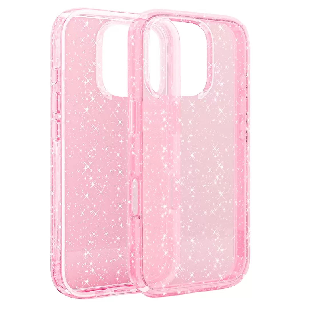 iPhone 13 Fleck Glitter Case Pink