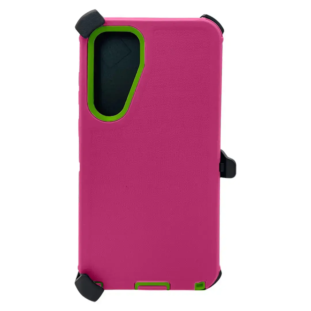 Samsung Galaxy S25/S24 Screen Case Pink Green