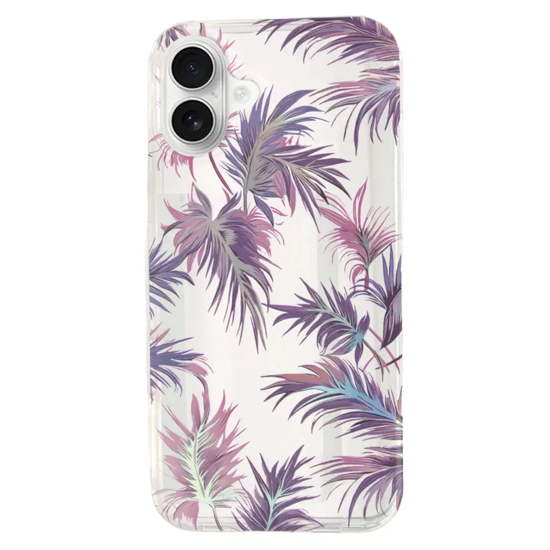 iPhone 16 Plus Designed Case Purple Feather