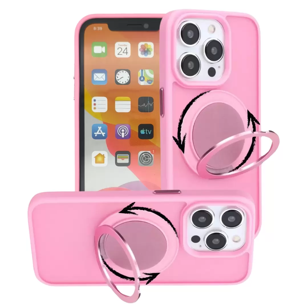 iPhone 16 Pro MagSafe Cam Smoke Rotating Kickstand Pink