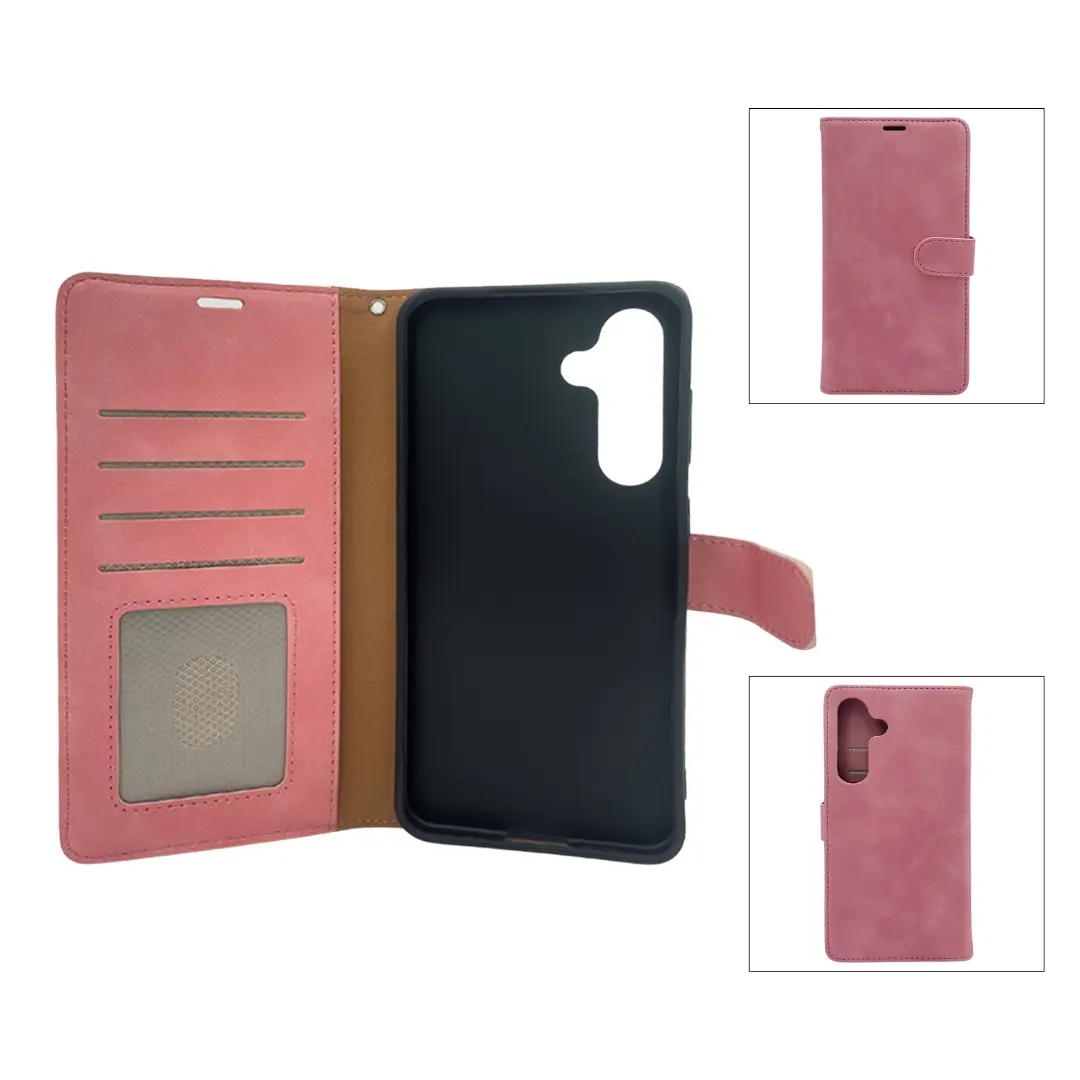 Samsung Galaxy A16 PU Leather Wallet Case Pink