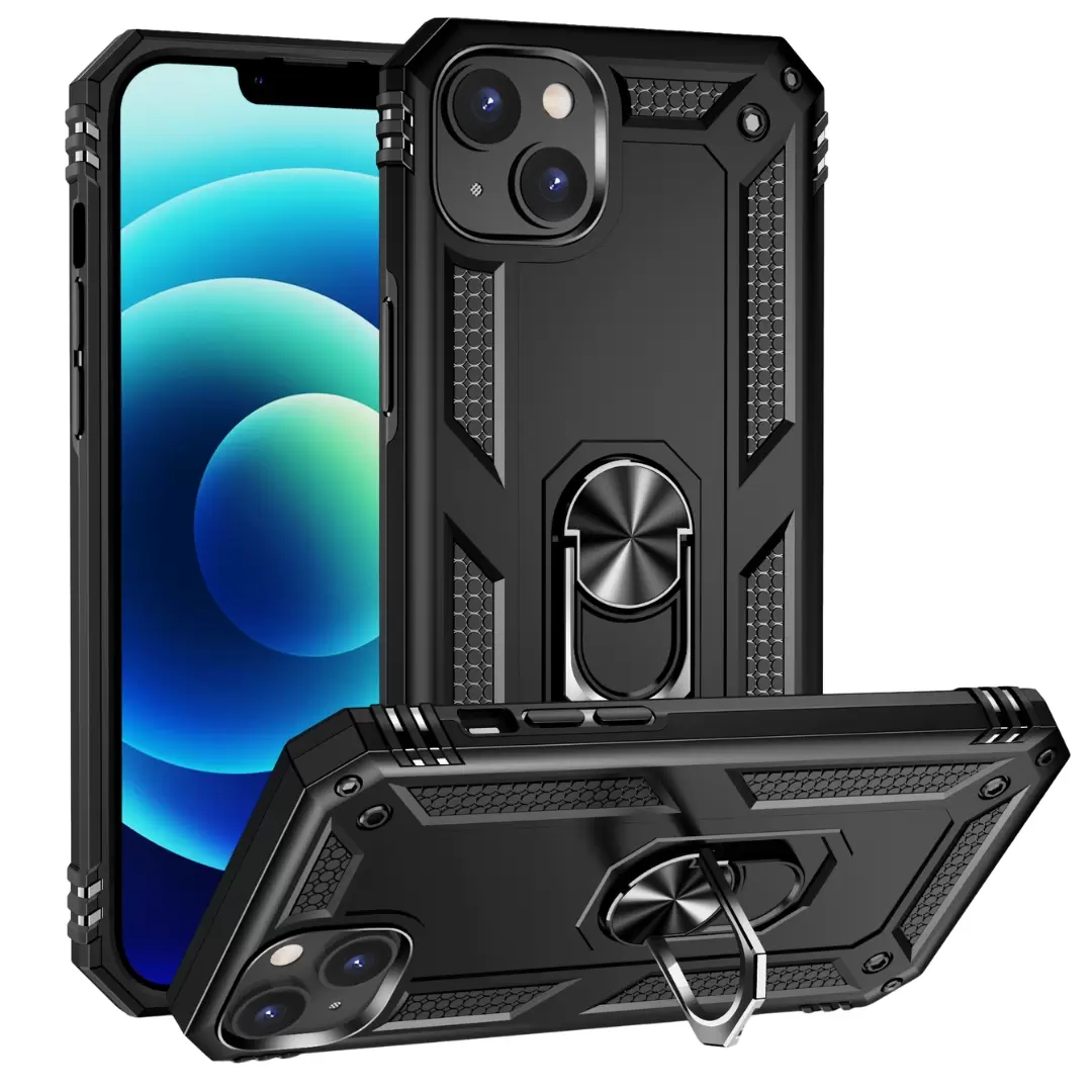 iPhone 15 Plus/iPhone 14 Plus 2in1 Ring Case Black