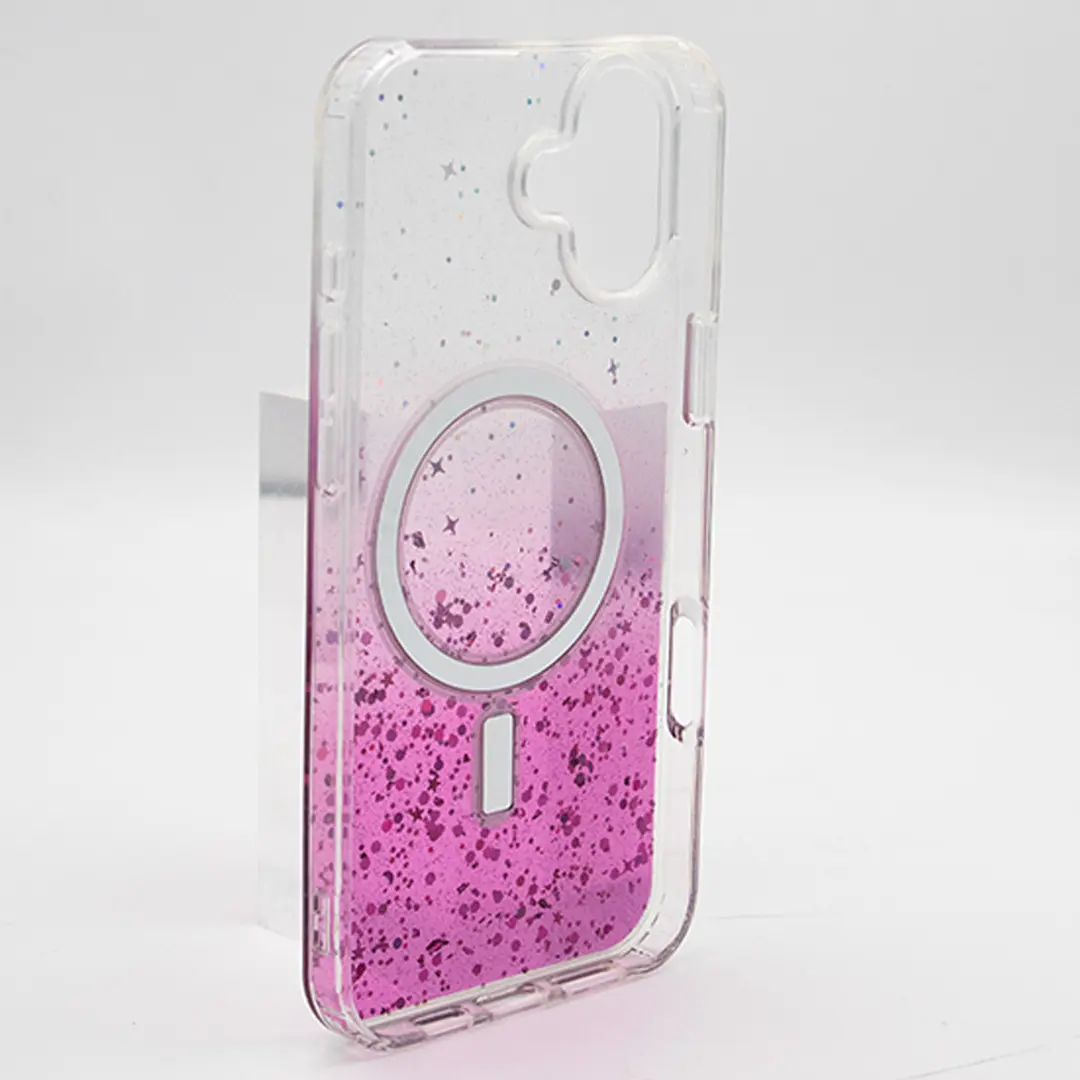 iPhone 16 Plus Bling MagSafe Twotone Eco Pink