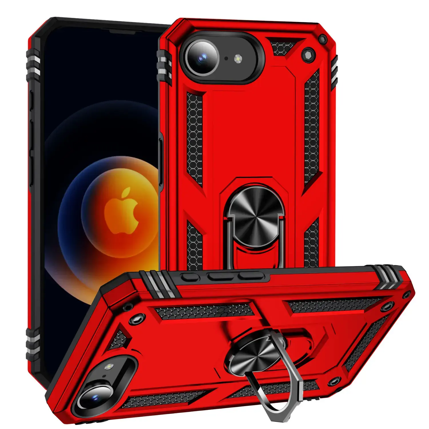 Samsung Galaxy Z Fold 7 2in1 Ring Case Red