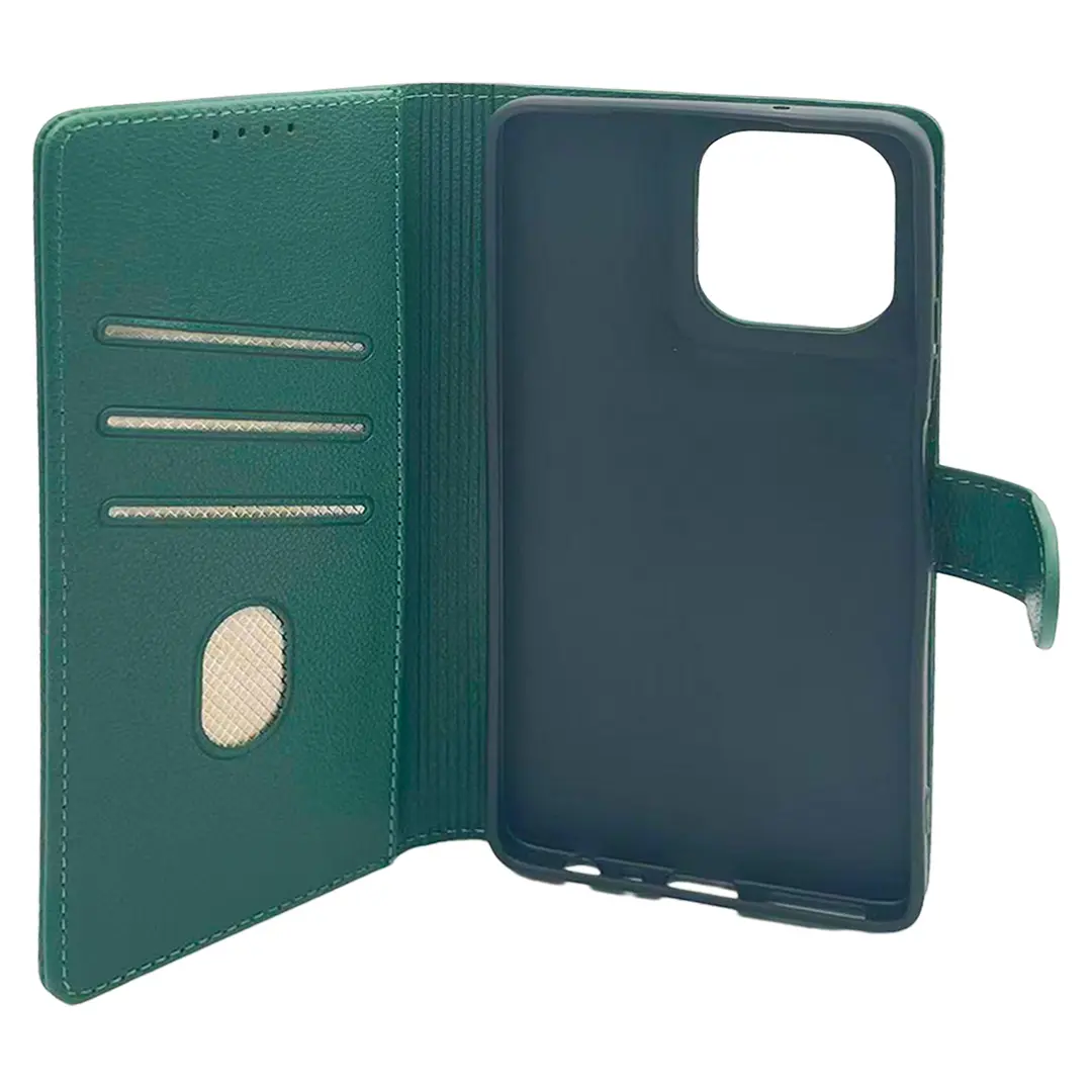 Motorola Moto G Power 5G 2025 PU Leather Wallet Case Green