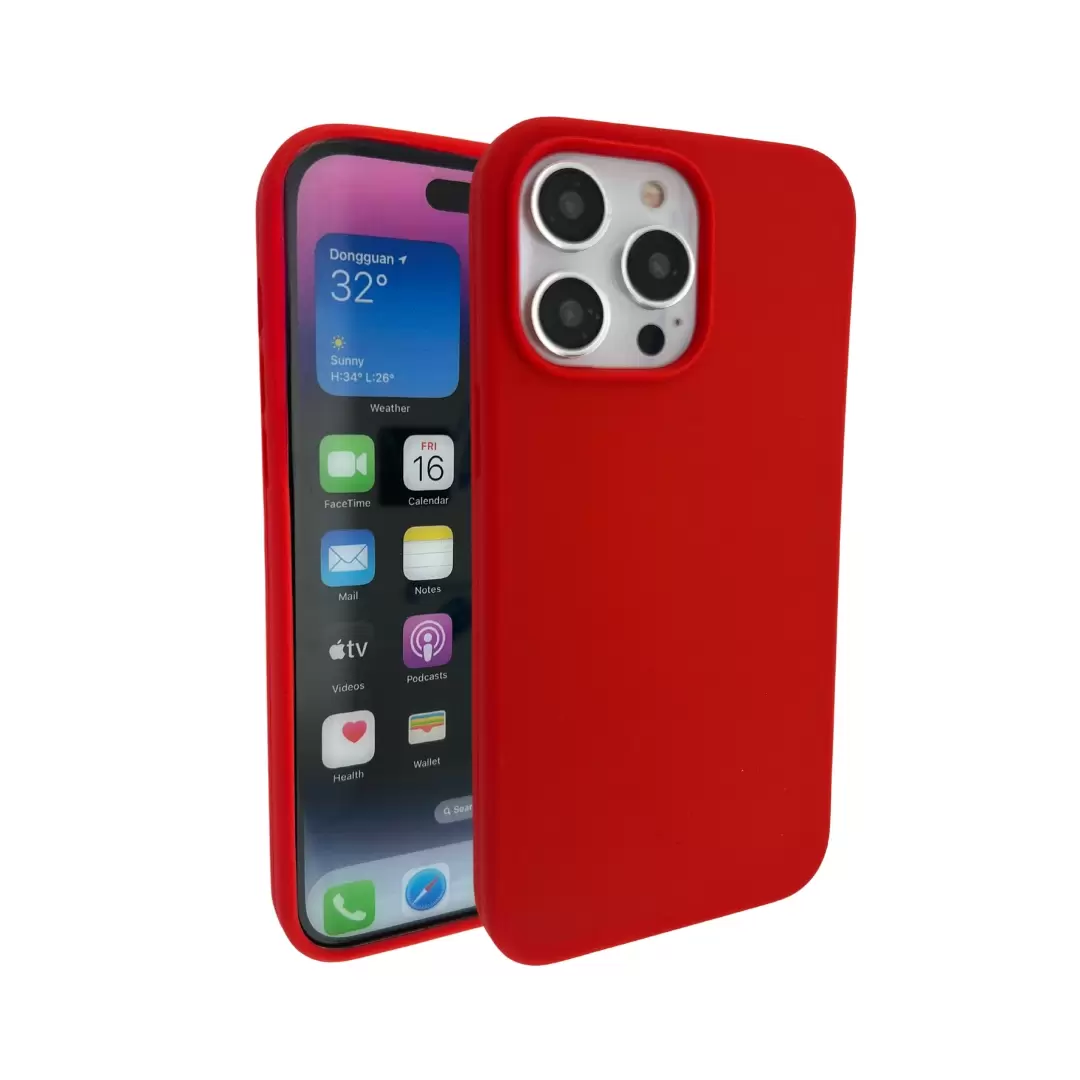 iPhone 13 Pro Max Soft Touch Silicone Red