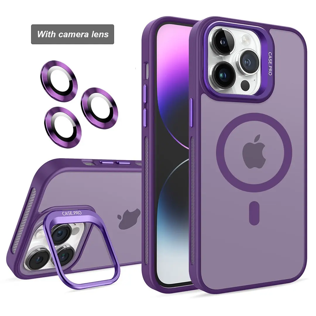 iPhone 16 Pro Max MagSafe Smoke Camera Stand Dark Purple