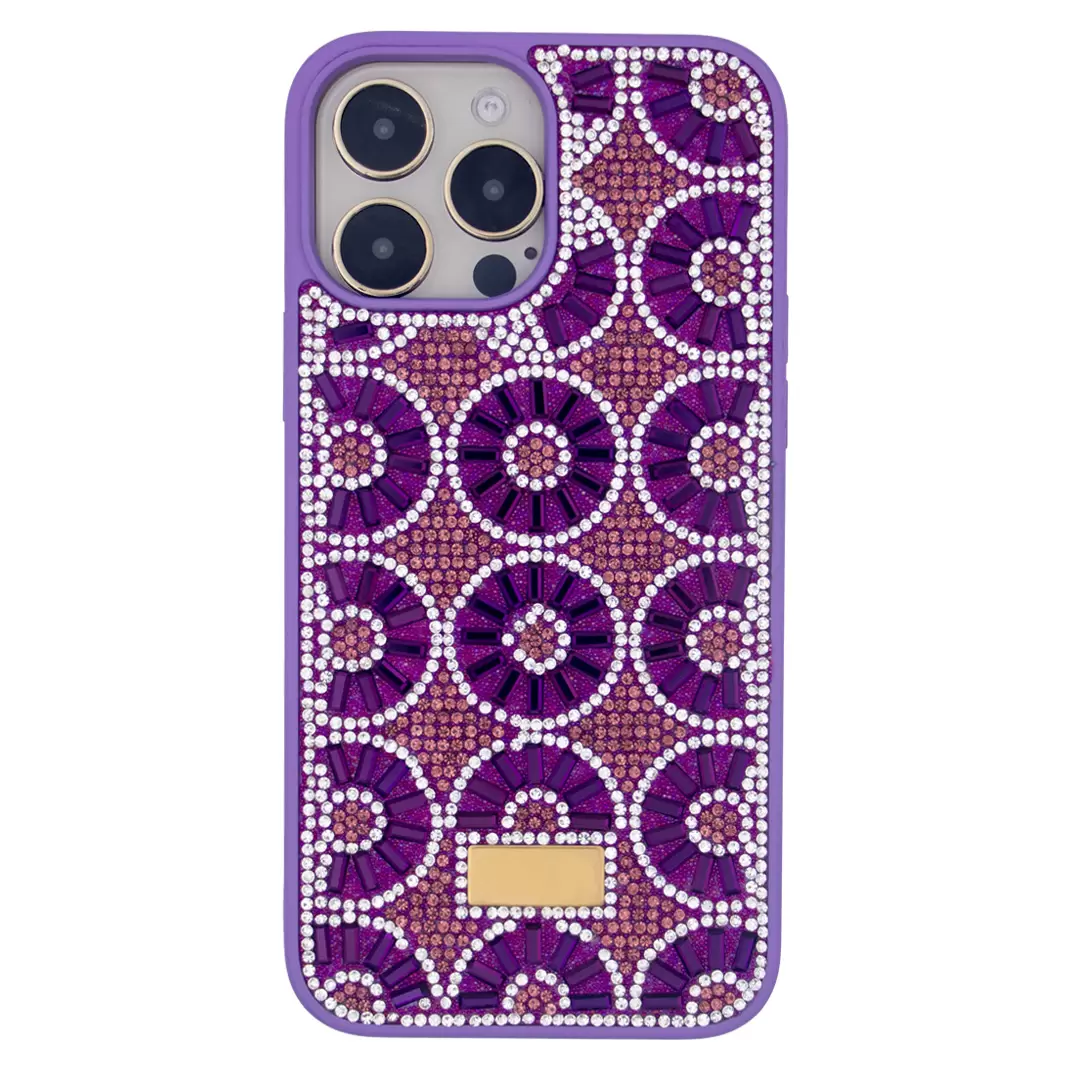 iPhone 15 Pro Max/iPhone 14 Pro Max Diamond Sparkling Case Dark Purple