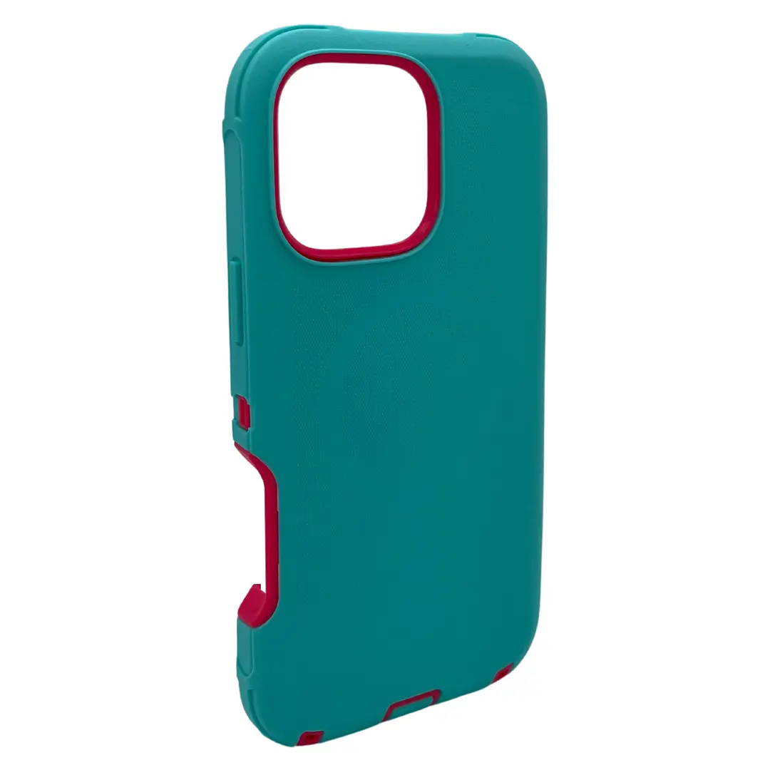 iPhone 16 Pro Screen Case With Magsafe Blue Rose Red