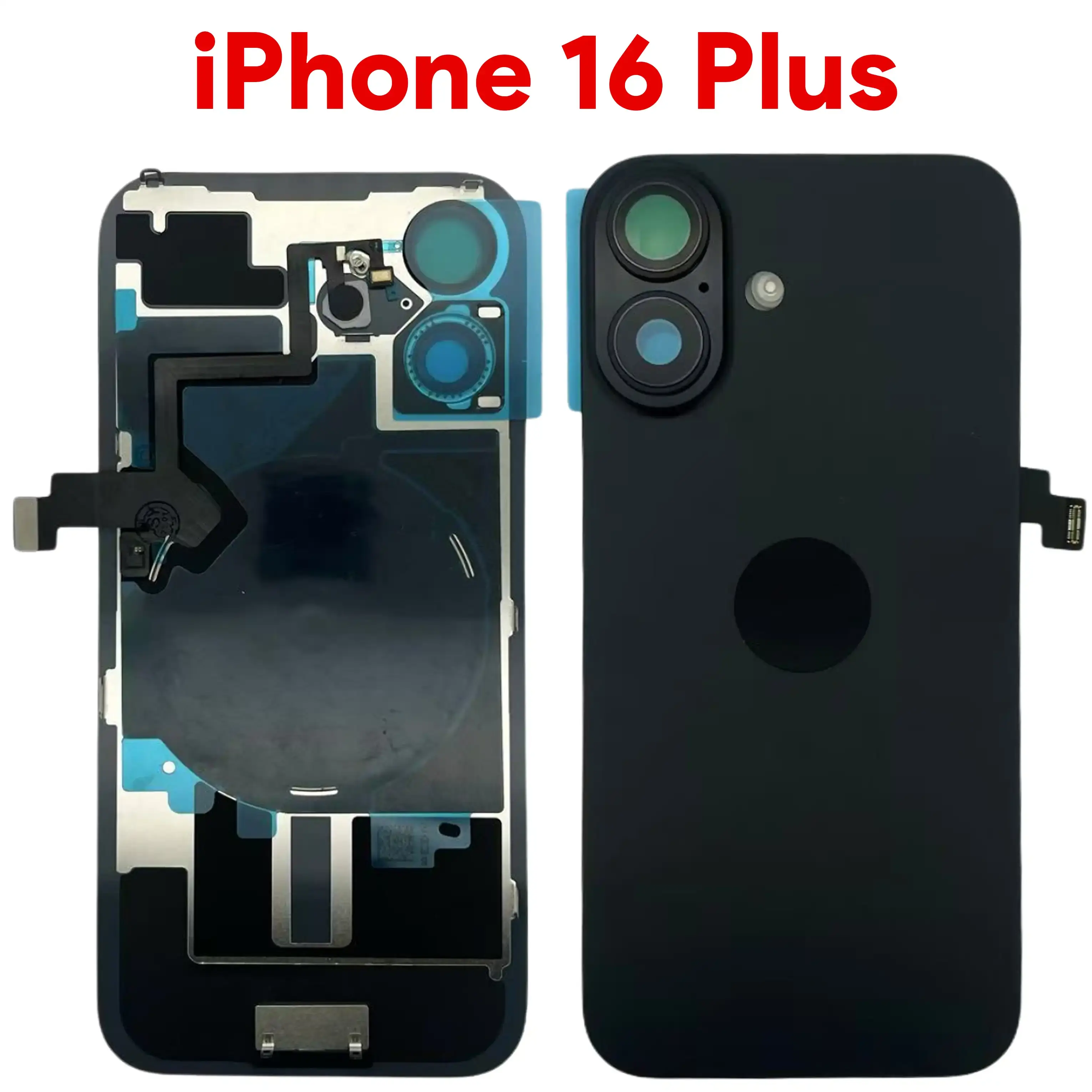 iPhone 16 Plus Back Glass Black with NFC