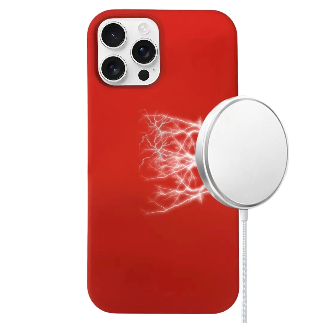 iPhone 13 Pro MagSafe Soft Touch Case Red
