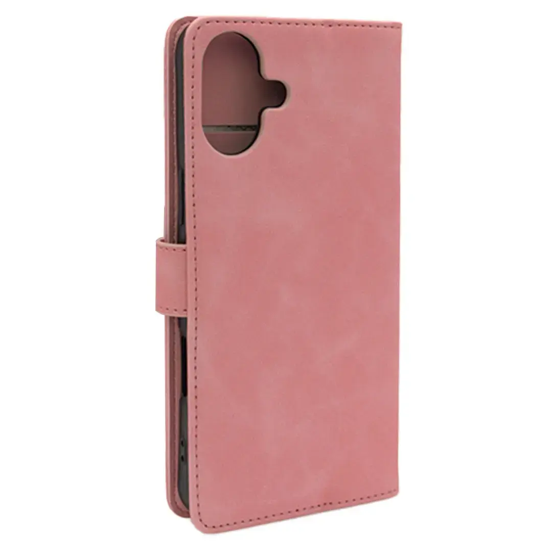iPhone 17 Air PU Leather Wallet Case Pink