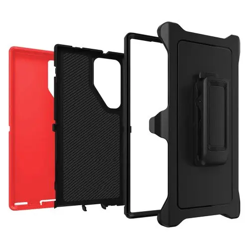 Samsung Galaxy S25 Screen Case Red Black