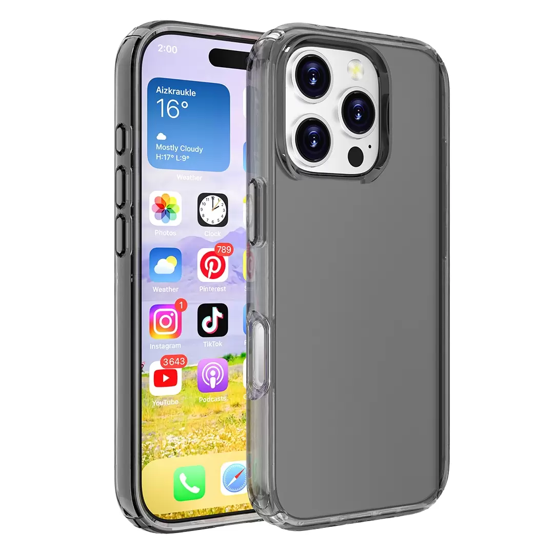 iPhone XR Fleck Case Clear Black