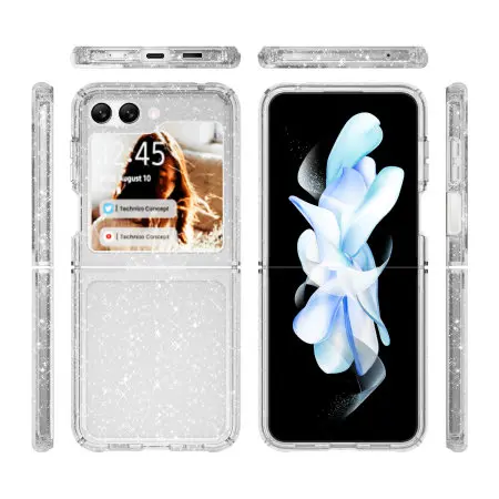 Samsung Galaxy Z Flip 7 Fleck Glitter Case Clear