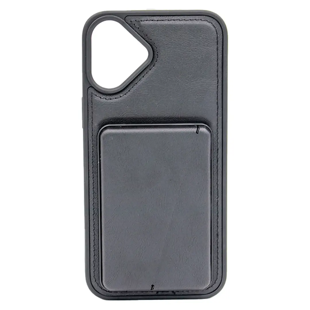 iPhone 16 Plus Modern Hidden Card Holder Case Black