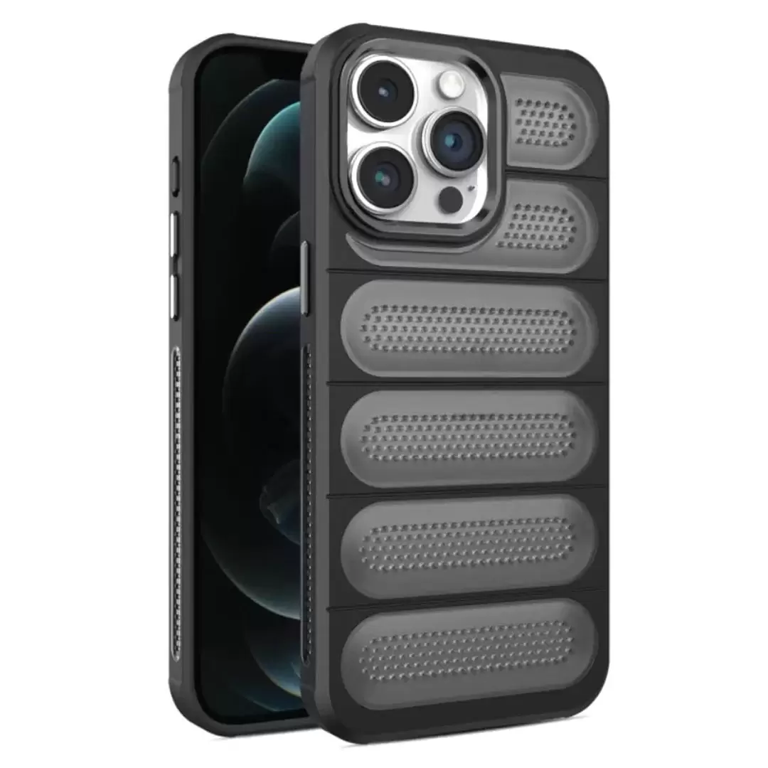 iPhone 15 Pro Max/iPhone 14 Pro Max Mesh Cooling Case Black