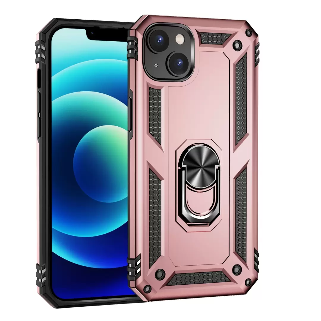 iPhone 15 Pro 2in1 Ring Case Rose Gold