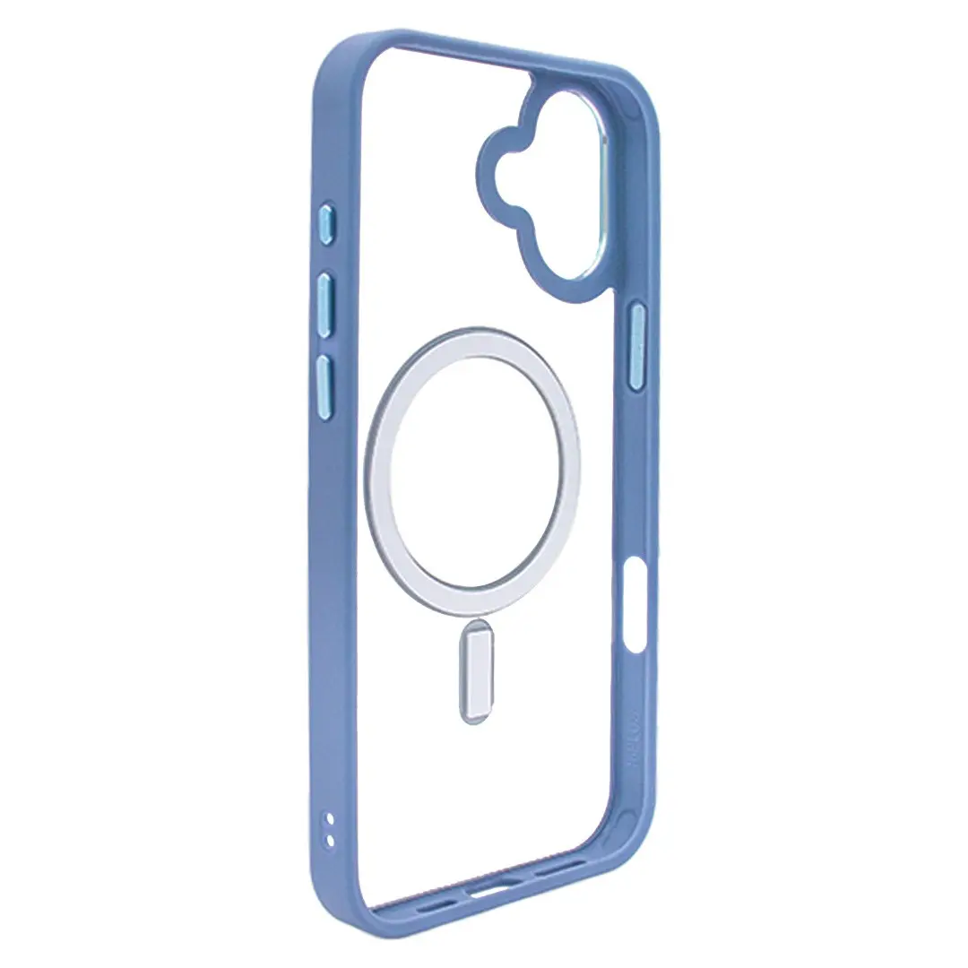 iPhone 16 MagSafe Clear Twotone Royal Blue