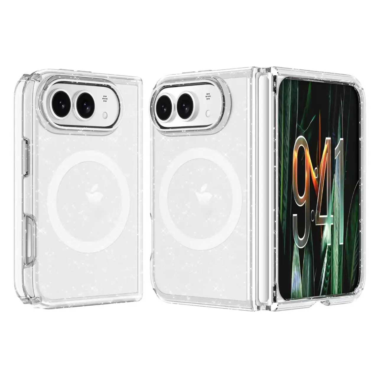 iPhone 18 Ultra Fleck Glitter Case Clear MagSafe (moq:30)