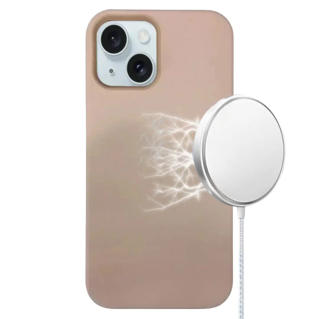iPhone 15/iPhone 14/iPhone 13 MagSafe Soft Touch Case Rose Gold