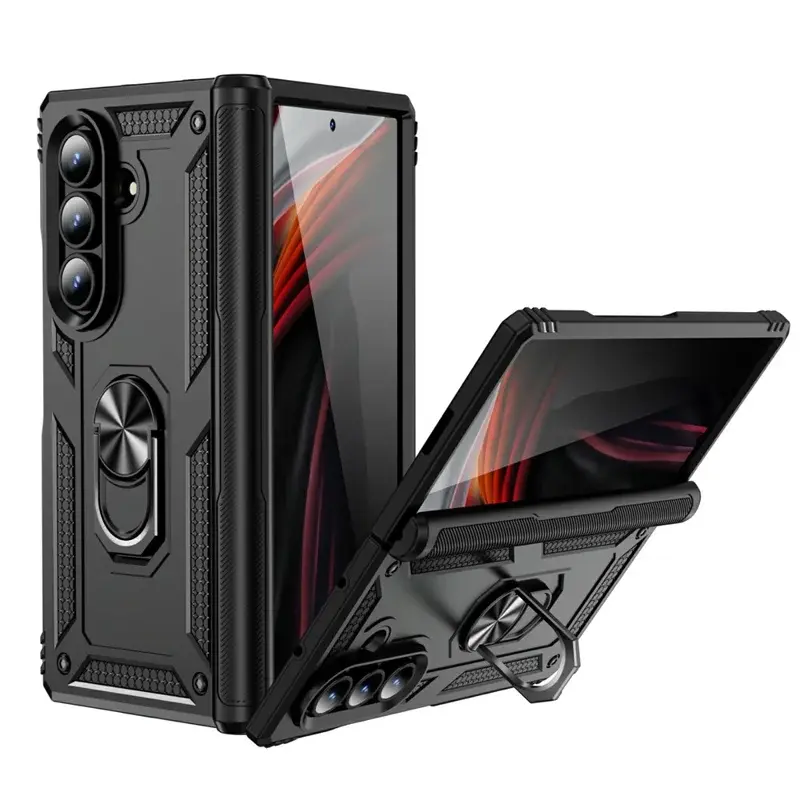 Samsung Galaxy Z Fold 7 2in1 Ring Stand Case Black