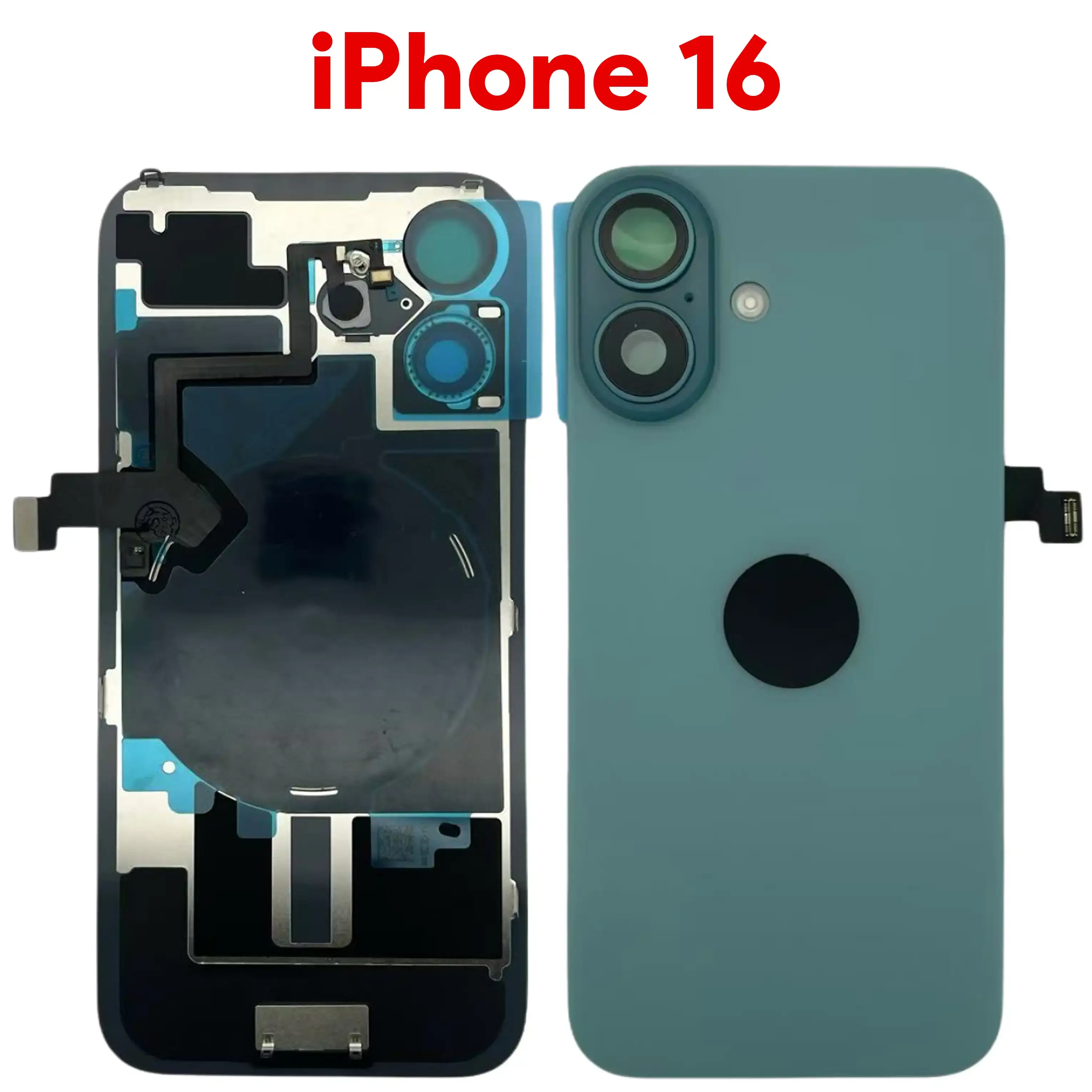 iPhone 16 Back Glass Green with NFC