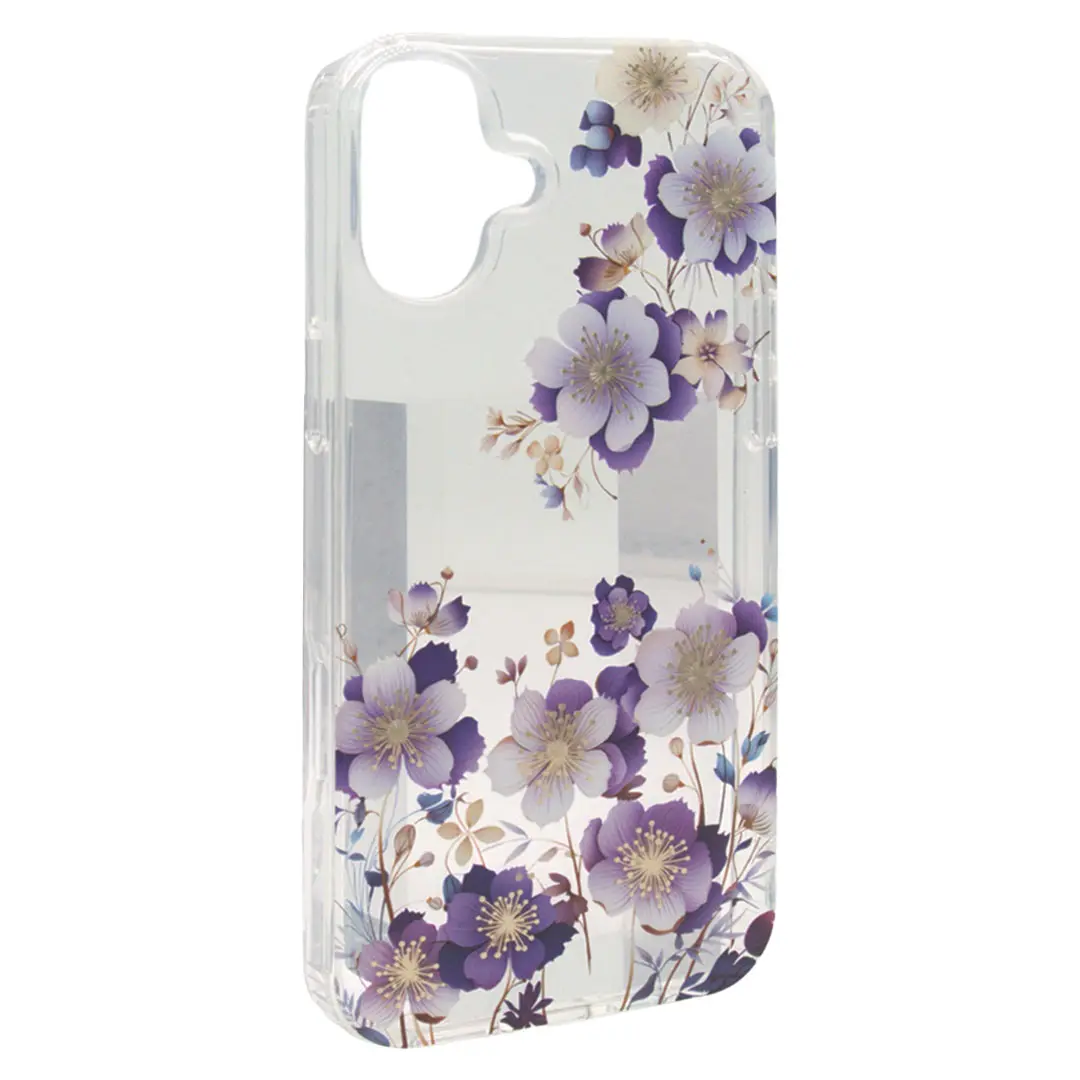 iPhone 16 Designed Case Purple Romance