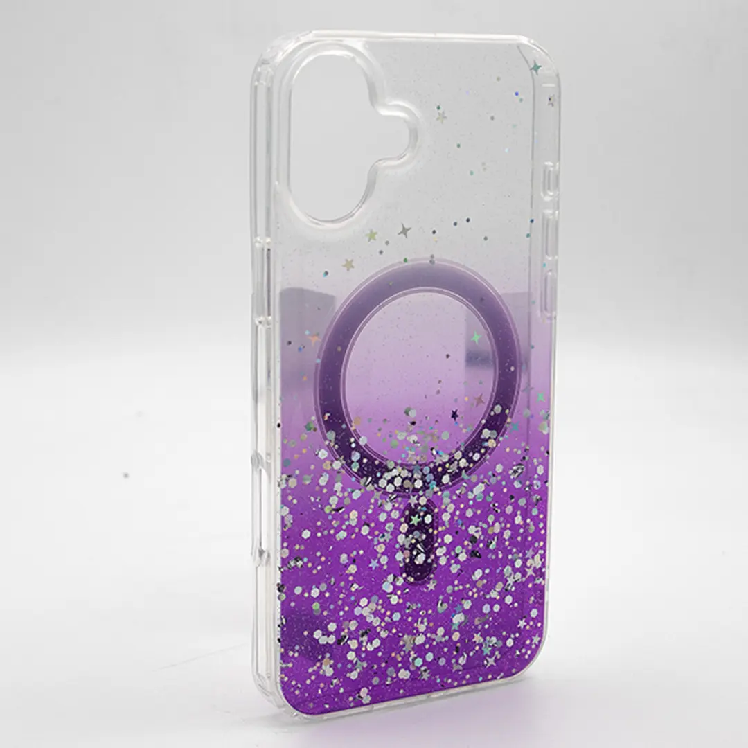 iPhone 16 Bling MagSafe Twotone Eco Purple