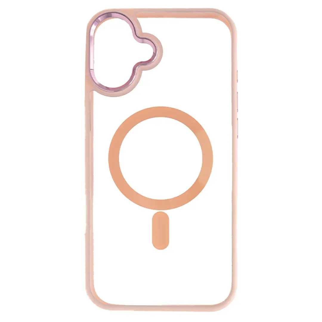 iPhone 16 Plus MagSafe Clear Twotone Rose Gold