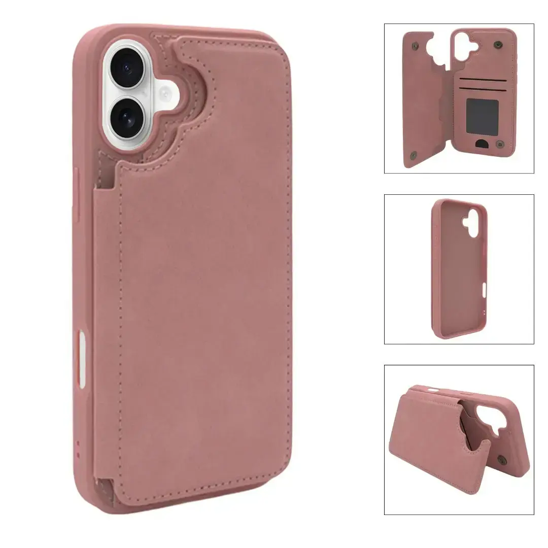 iPhone 17 Modern Card Holder Case Pink