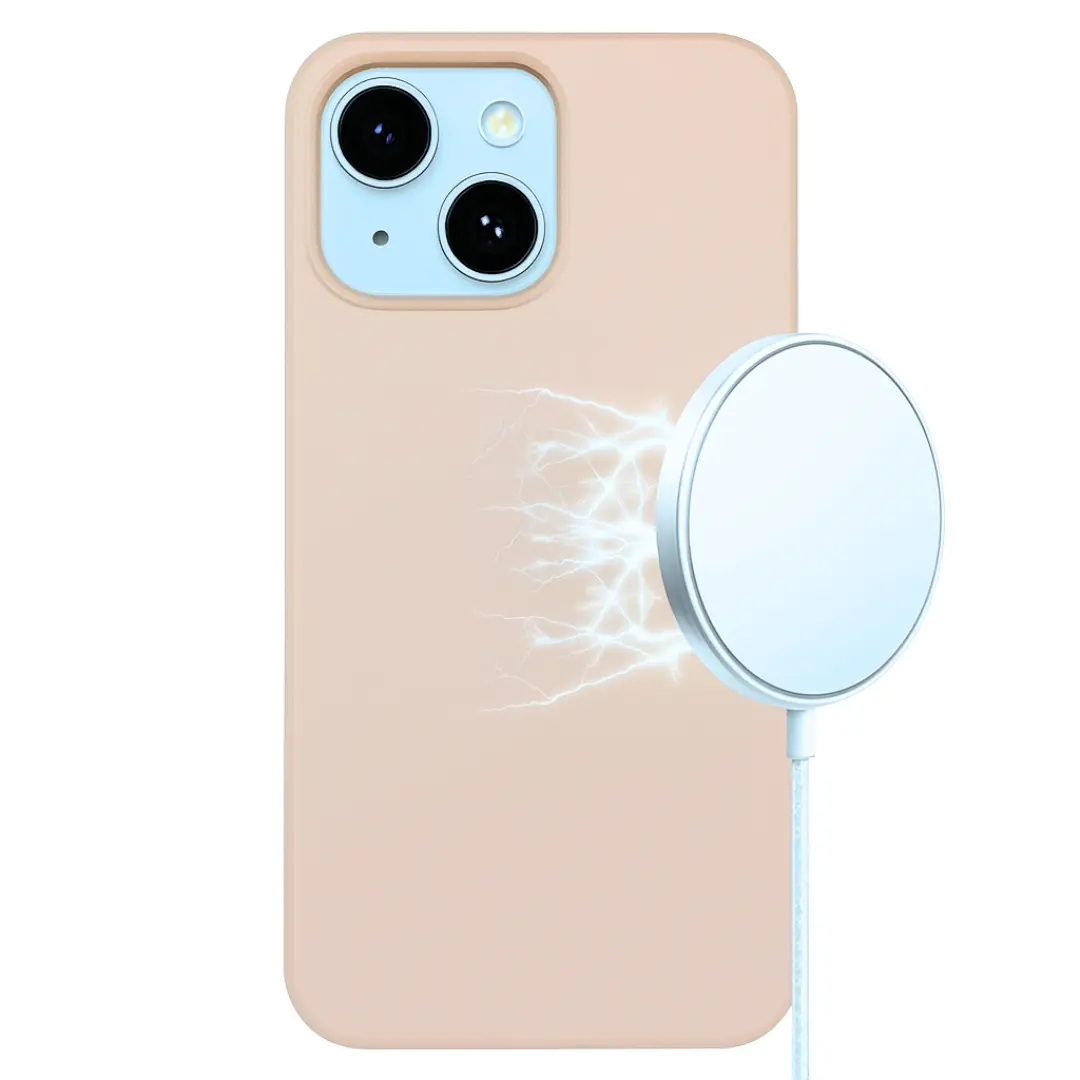 iPhone 15 Plus/iPhone 14 Plus MagSafe Soft Touch Case Rose Gold