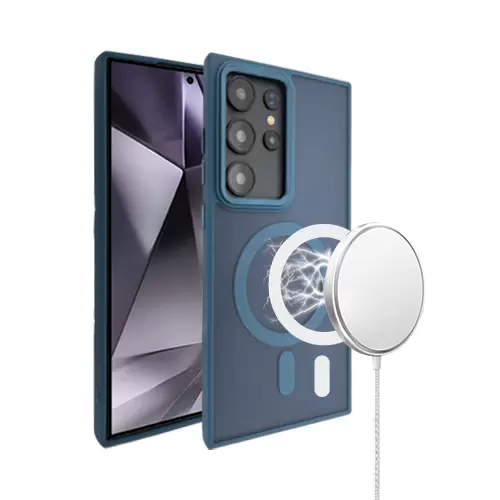 Samsung S24 Ultra MagSafe Cam Smoke Twotone Eco Royal Blue