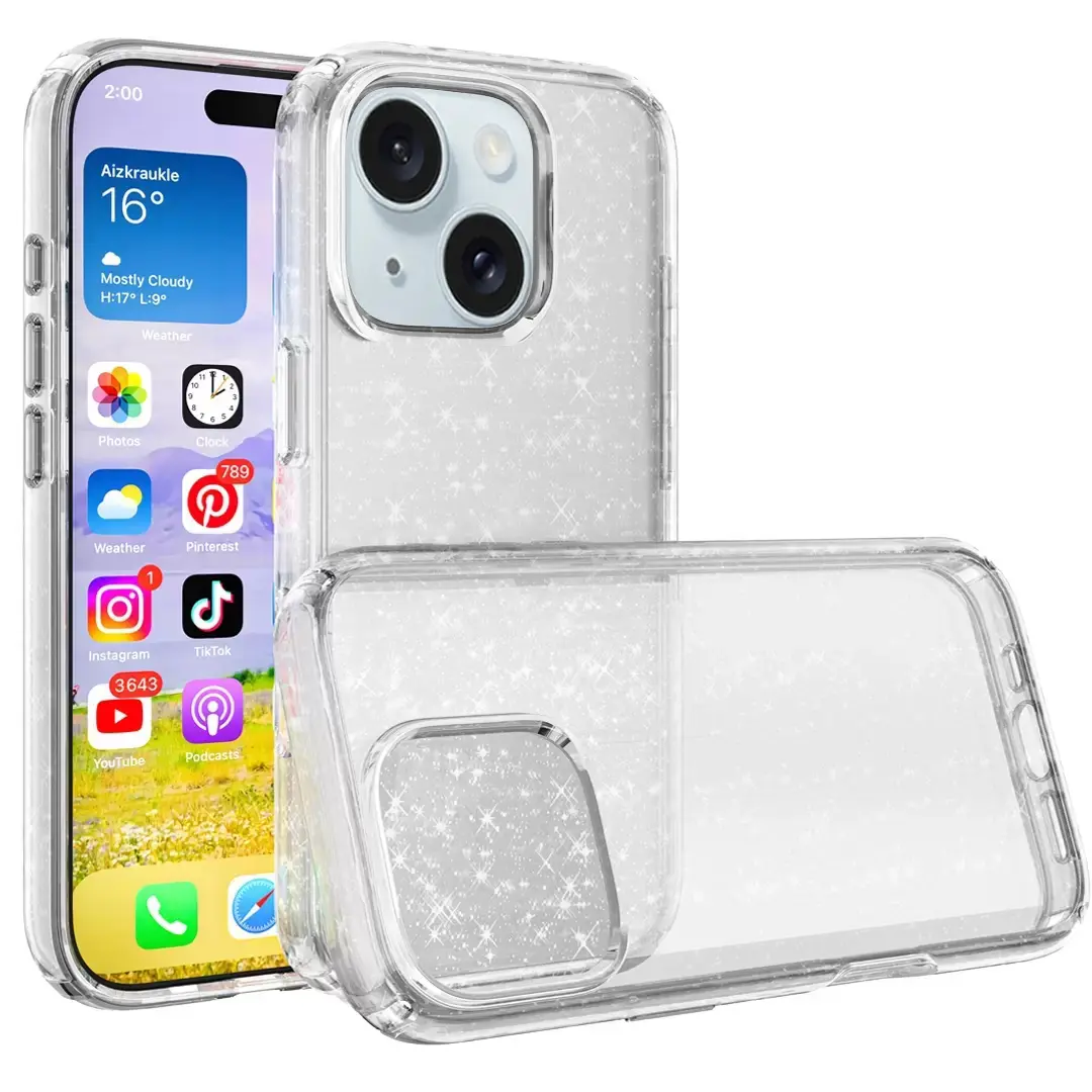 iPhone 13 Fleck Glitter Case Clear