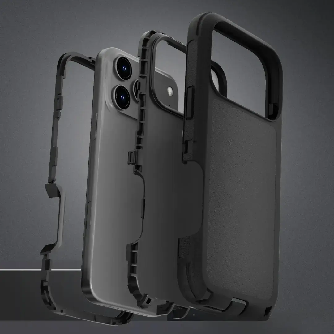 iPhone 18 Pro /iPhone 17 Pro Screen Case with Holster Black (moq:25)