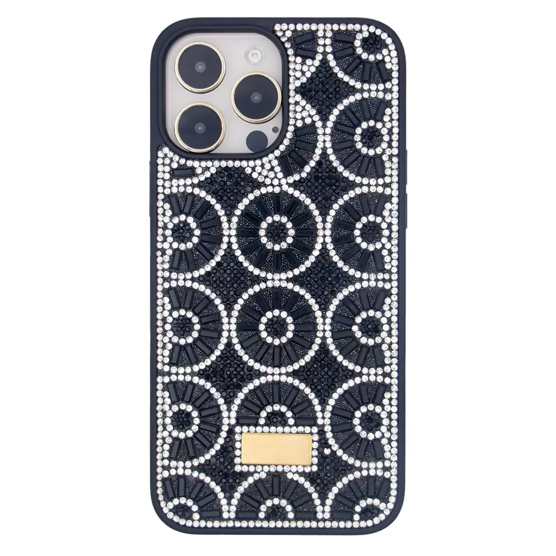 iPhone 15 Pro/iPhone 14 Pro Diamond sparkling case Black