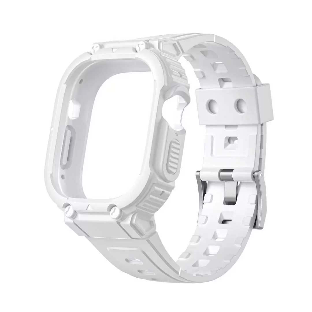 Apple Watch Integrated Silicone Strap White -38-40-41mm