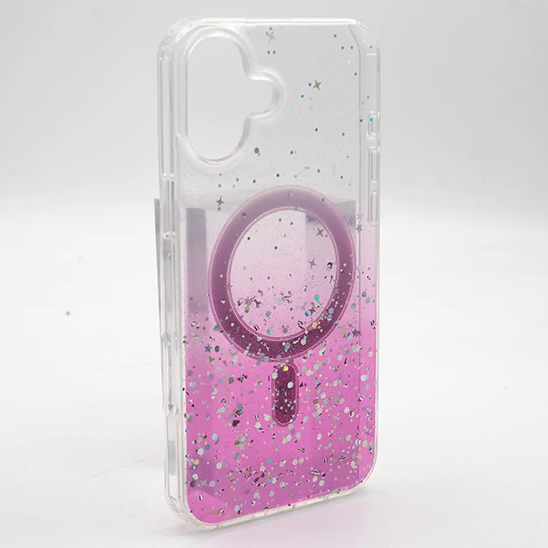 iPhone 16 Bling MagSafe Twotone Eco Pink