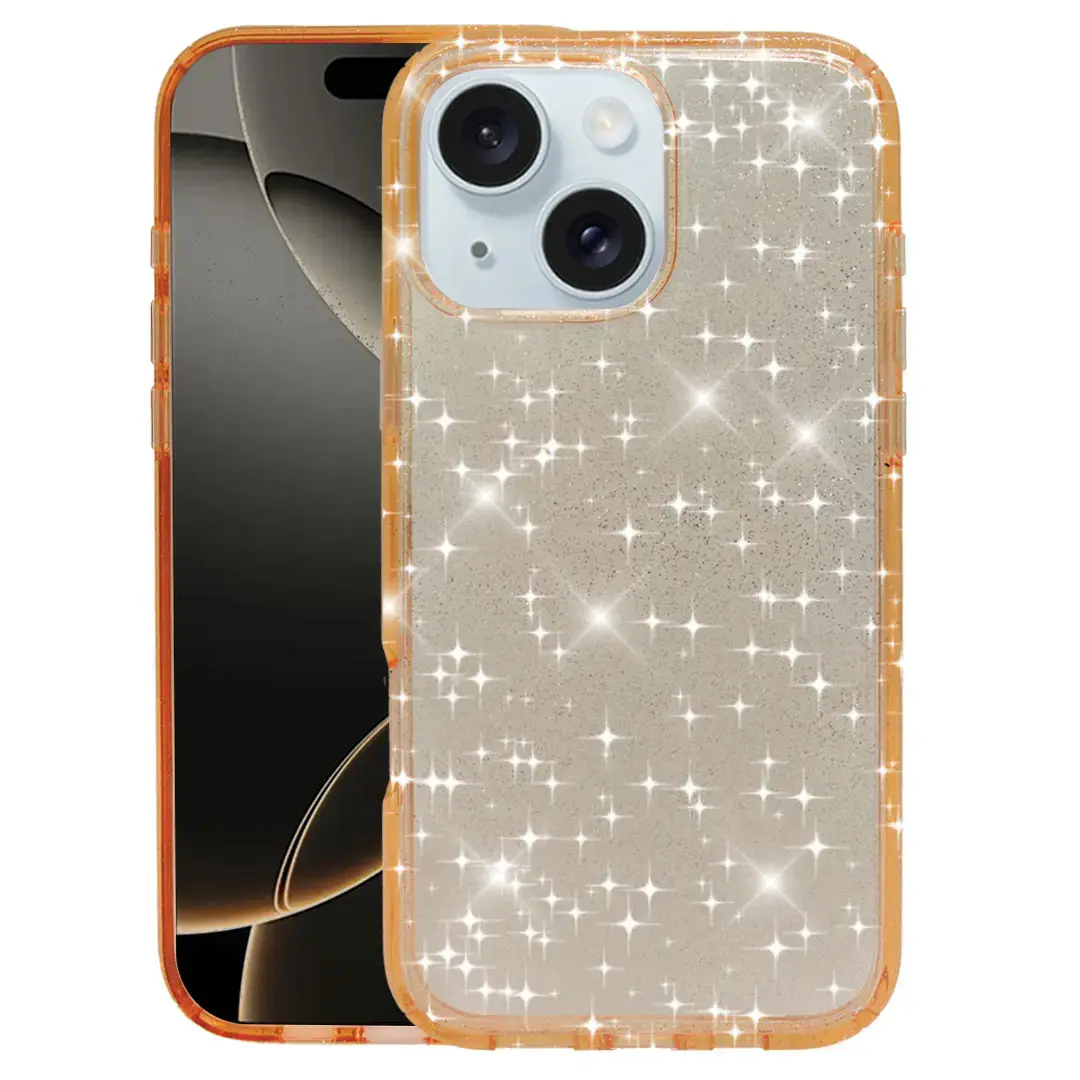 iPhone 13 Fleck Glitter Case Gold