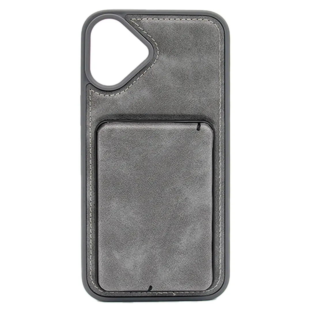 iPhone 16 Plus Modern Hidden Card Holder Case Gray