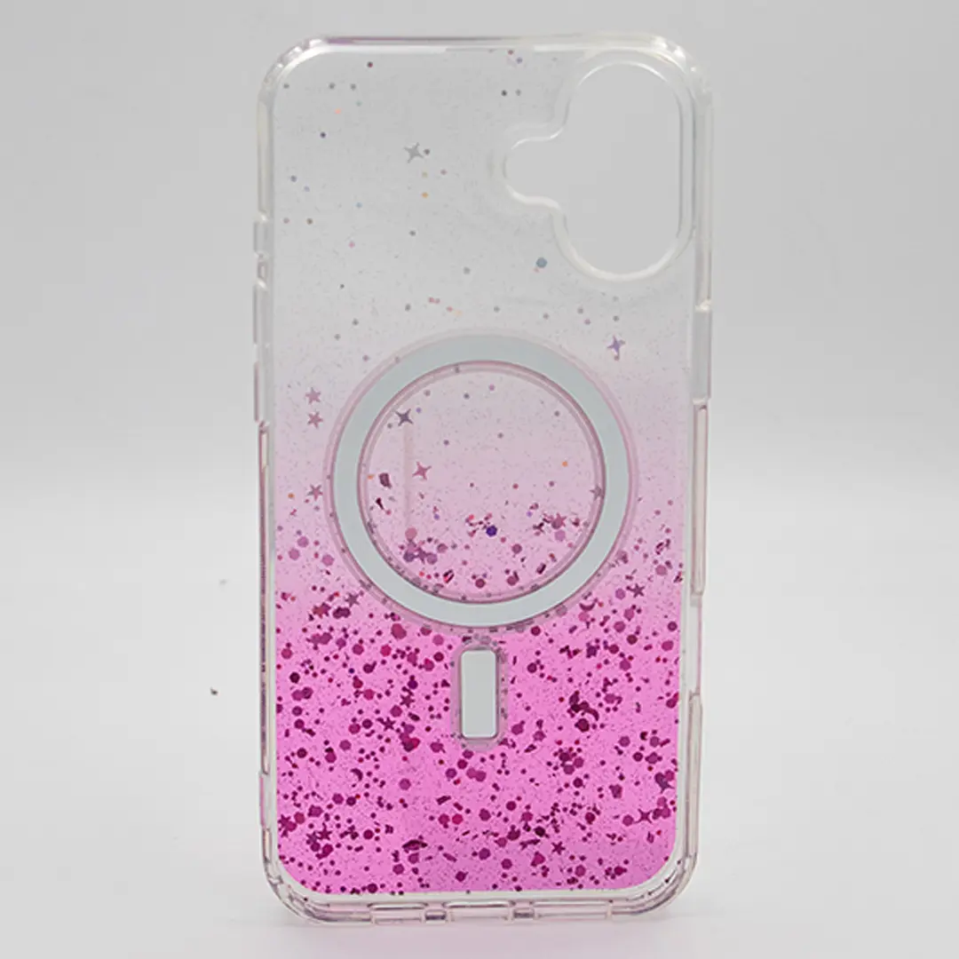 iPhone 16 Plus Bling MagSafe Twotone Eco Pink