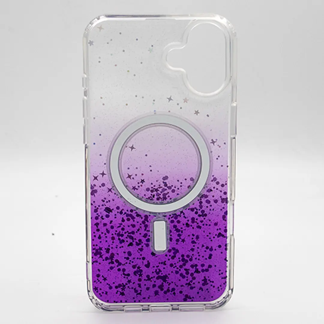 iPhone 16 Bling MagSafe Twotone Eco Purple