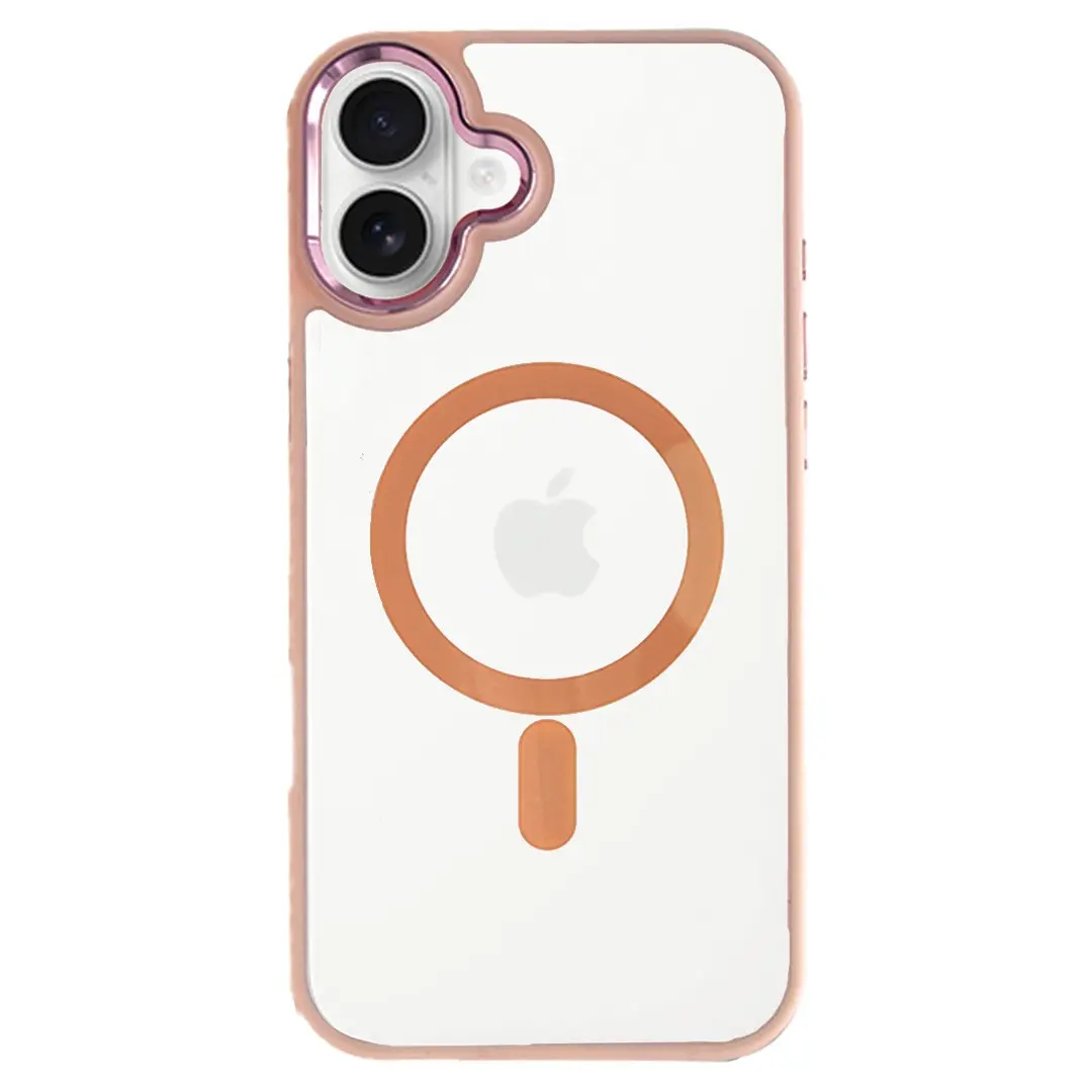 iPhone 16 Plus MagSafe Clear Twotone Rose Gold