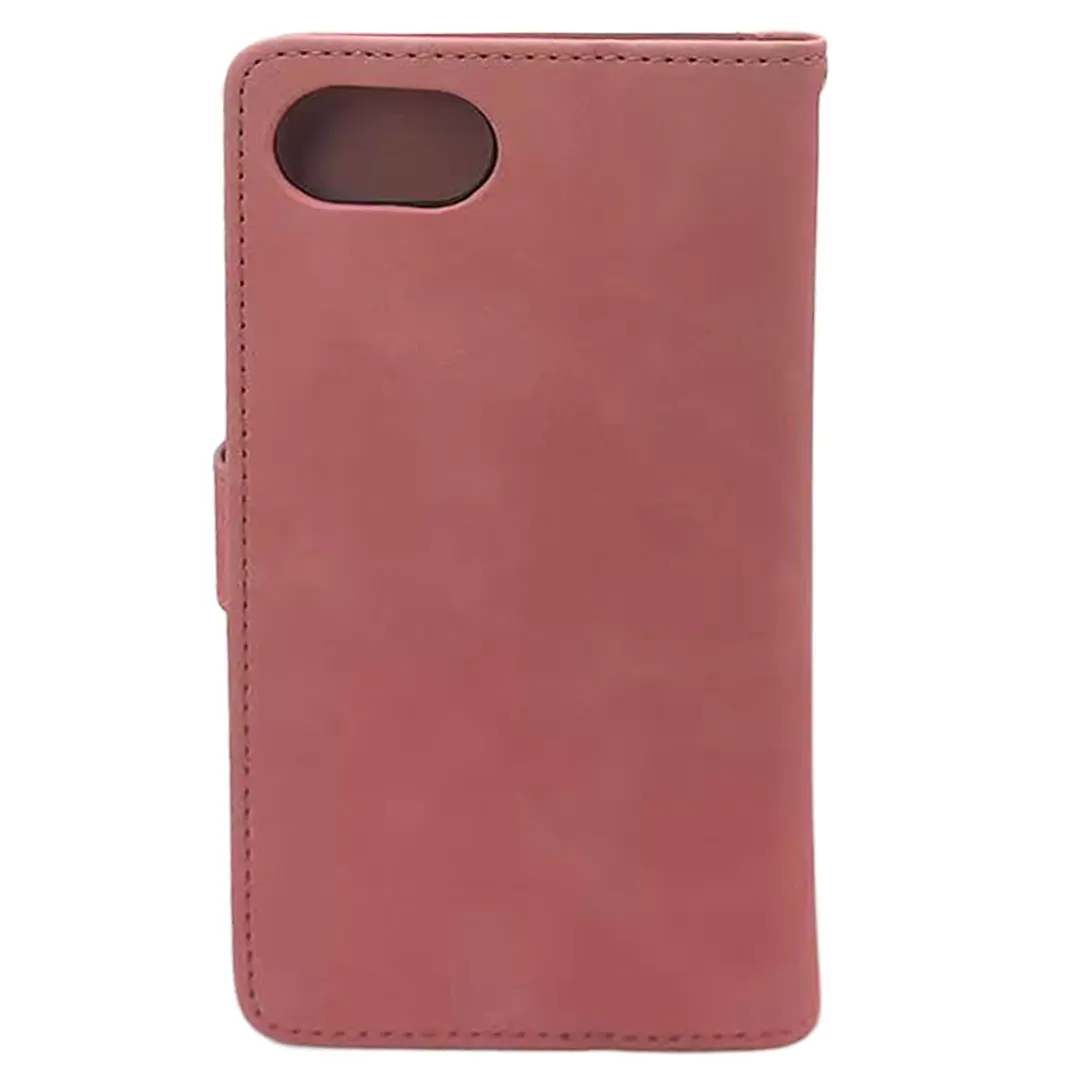 iPhone 16E PU Leather Wallet Case Pink