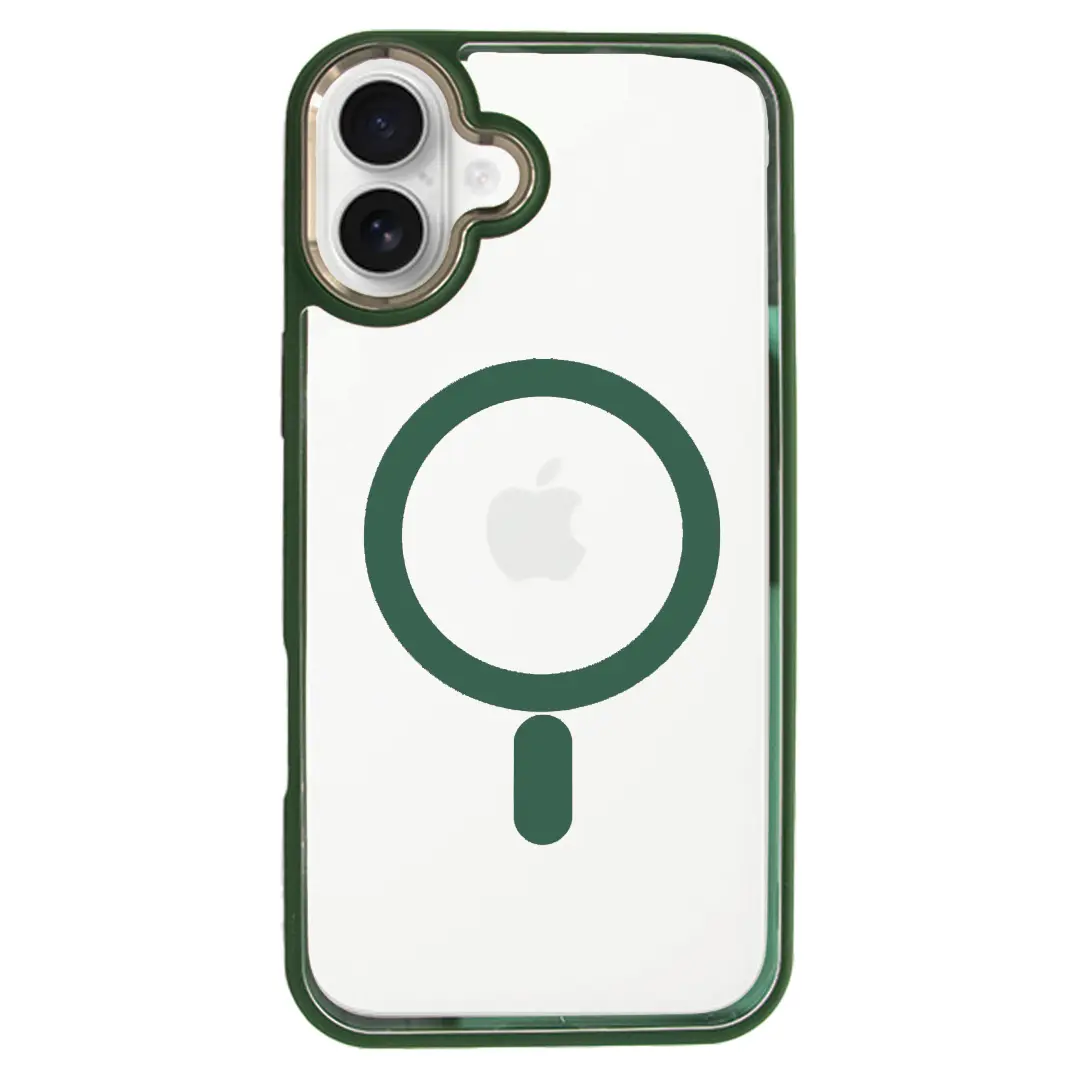 iPhone 16 Plus MagSafe Clear Twotone Green