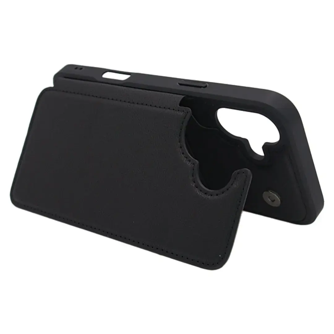 iPhone 17 Modern Card Holder Case Black