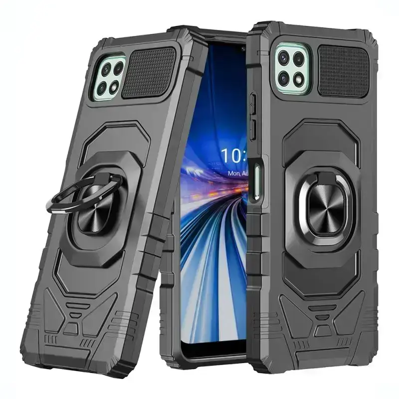 Motorola Razr 2023 Anti-Fall Armor Ring Bracket Case Black