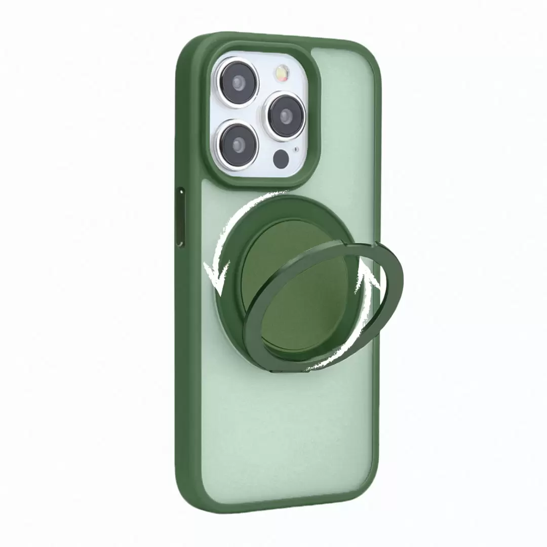 iPhone 16 Pro MagSafe Cam Smoke Rotating Kickstand Green