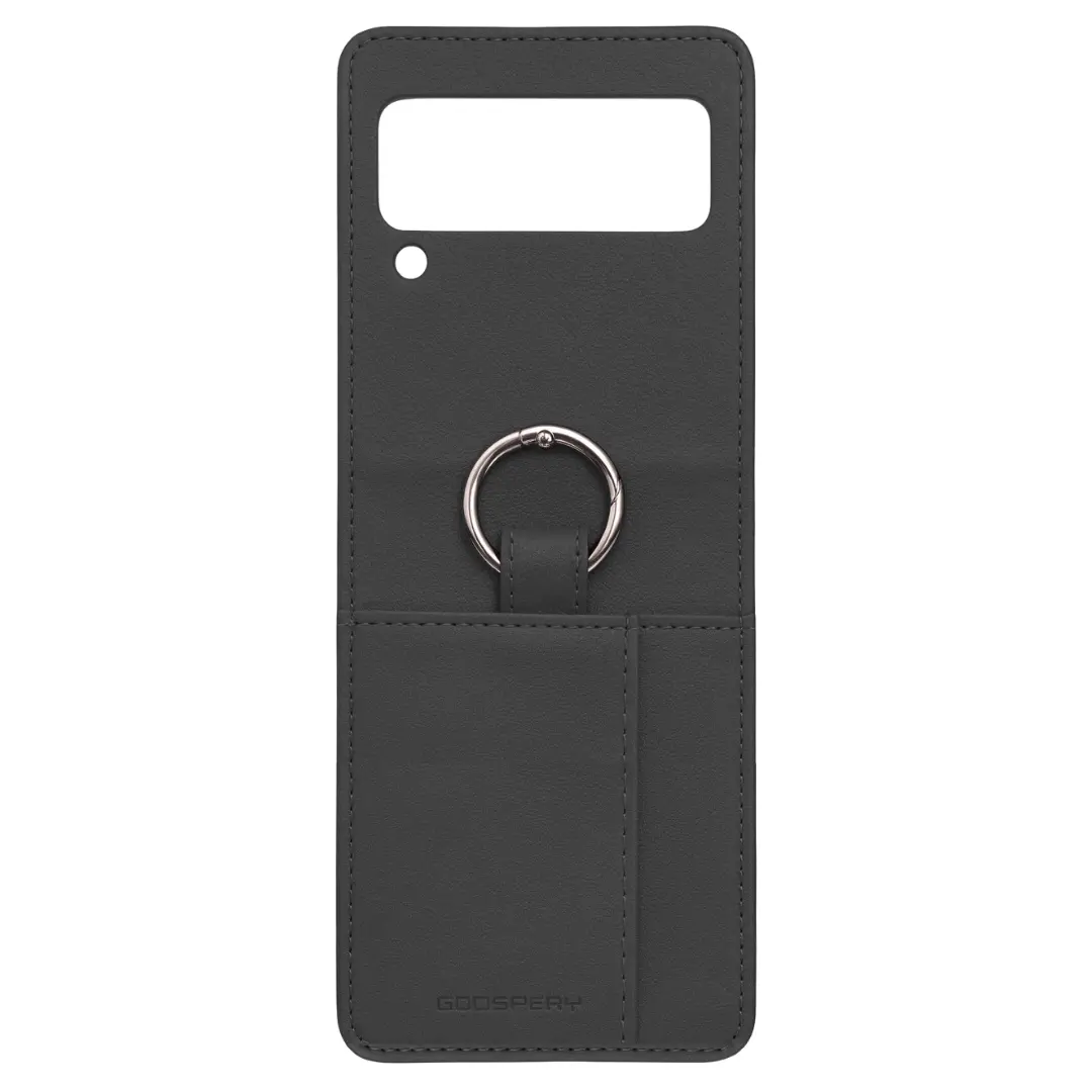 Samsung Galaxy Z Flip 7 PU Premio Card Holder Case Black