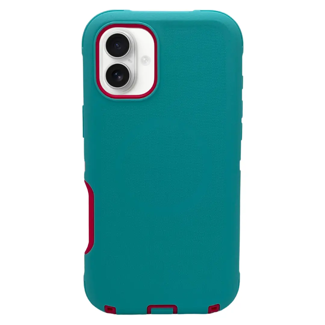 iPhone 16 Screen Case With Magsafe Blue Rose Red